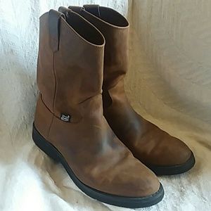 Womens brown Justin workboots | 7.5 brown leather
